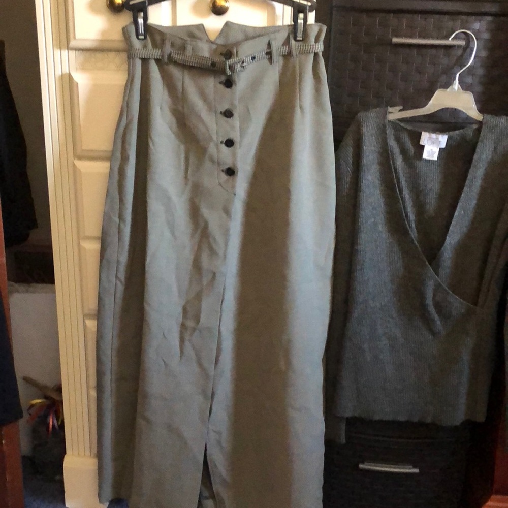 Vintage Button Front Skirt